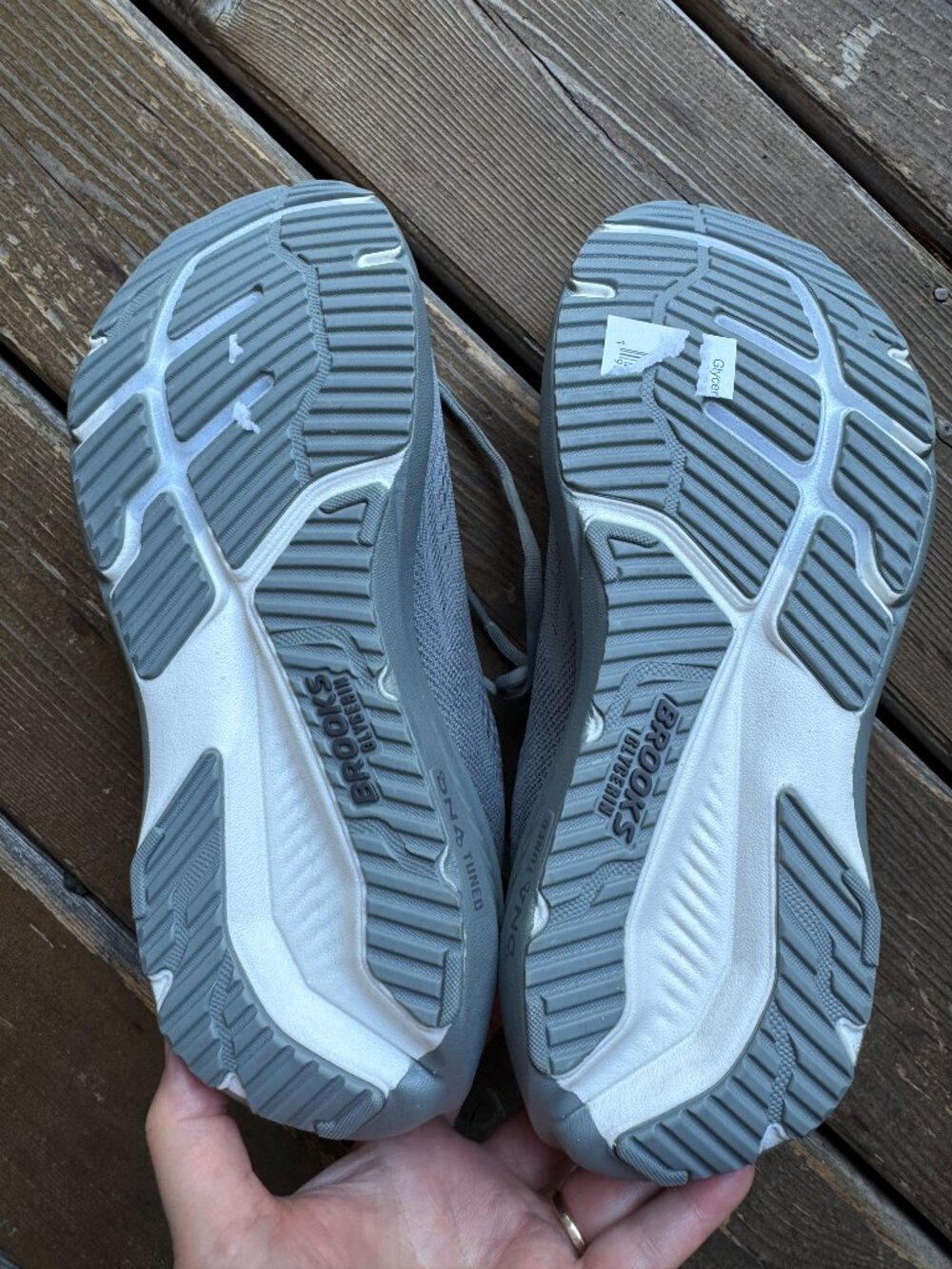 BROOKS Glycerin 23 Running Shoe Gray/Blackened Pearl in Men's 9 - Picture 13 of 13